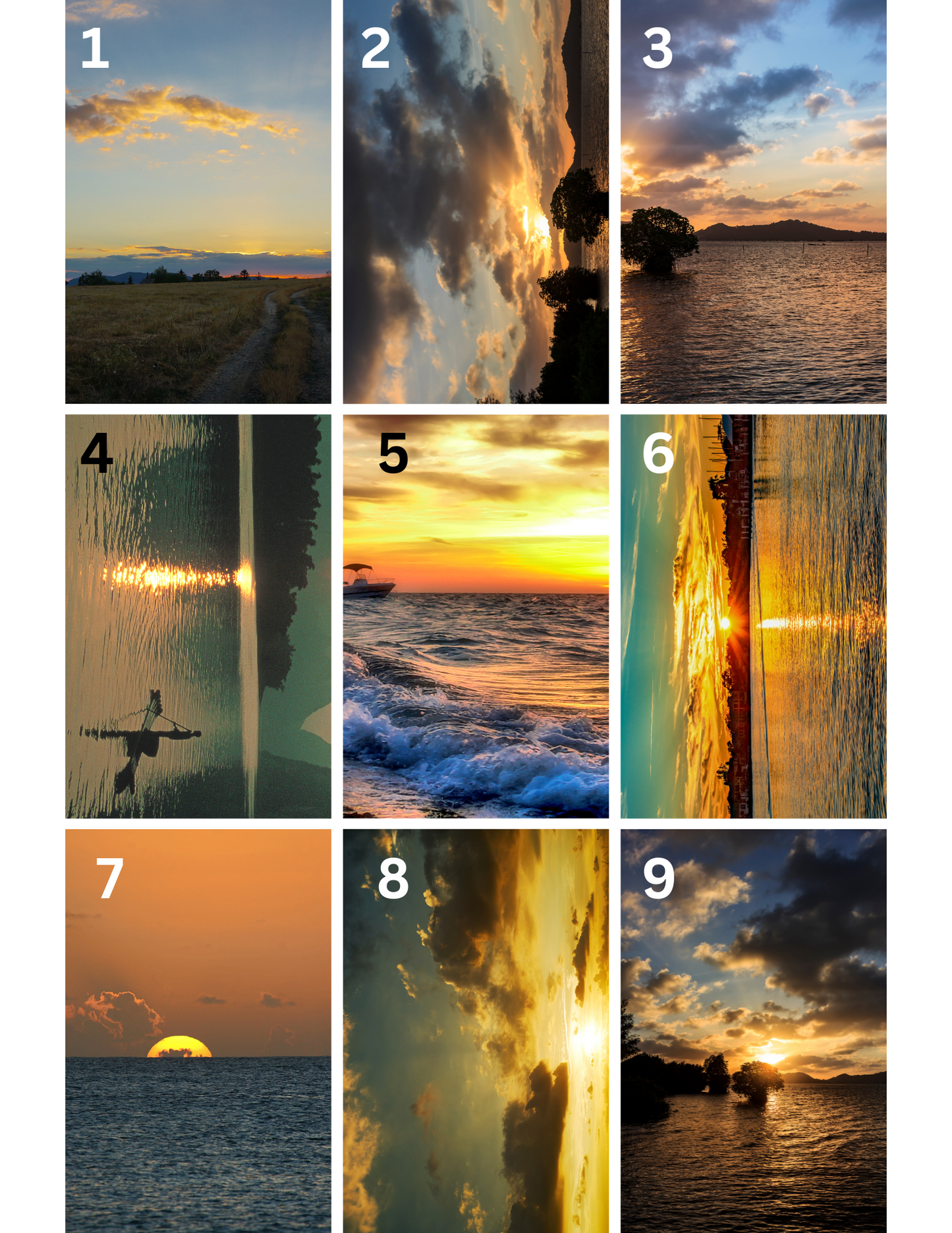 Personalized Photo Sheet Magnets (Collage or Individual Photos)